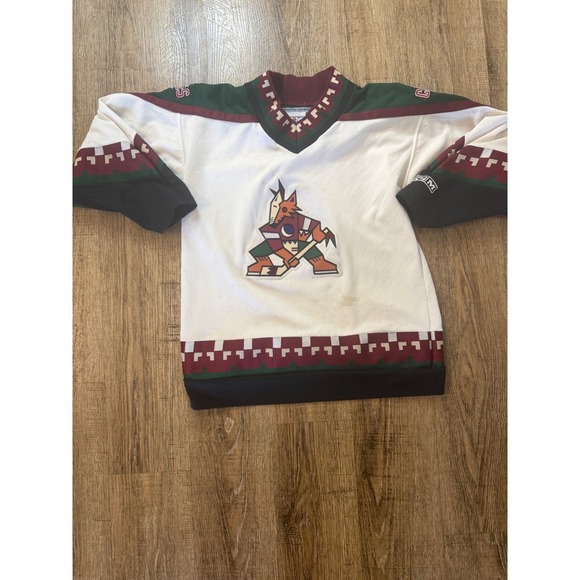 CCM Other - CCM Phoenix Coyotes Kachina NHL Youth Jersey White L/XL Vintage Hockey